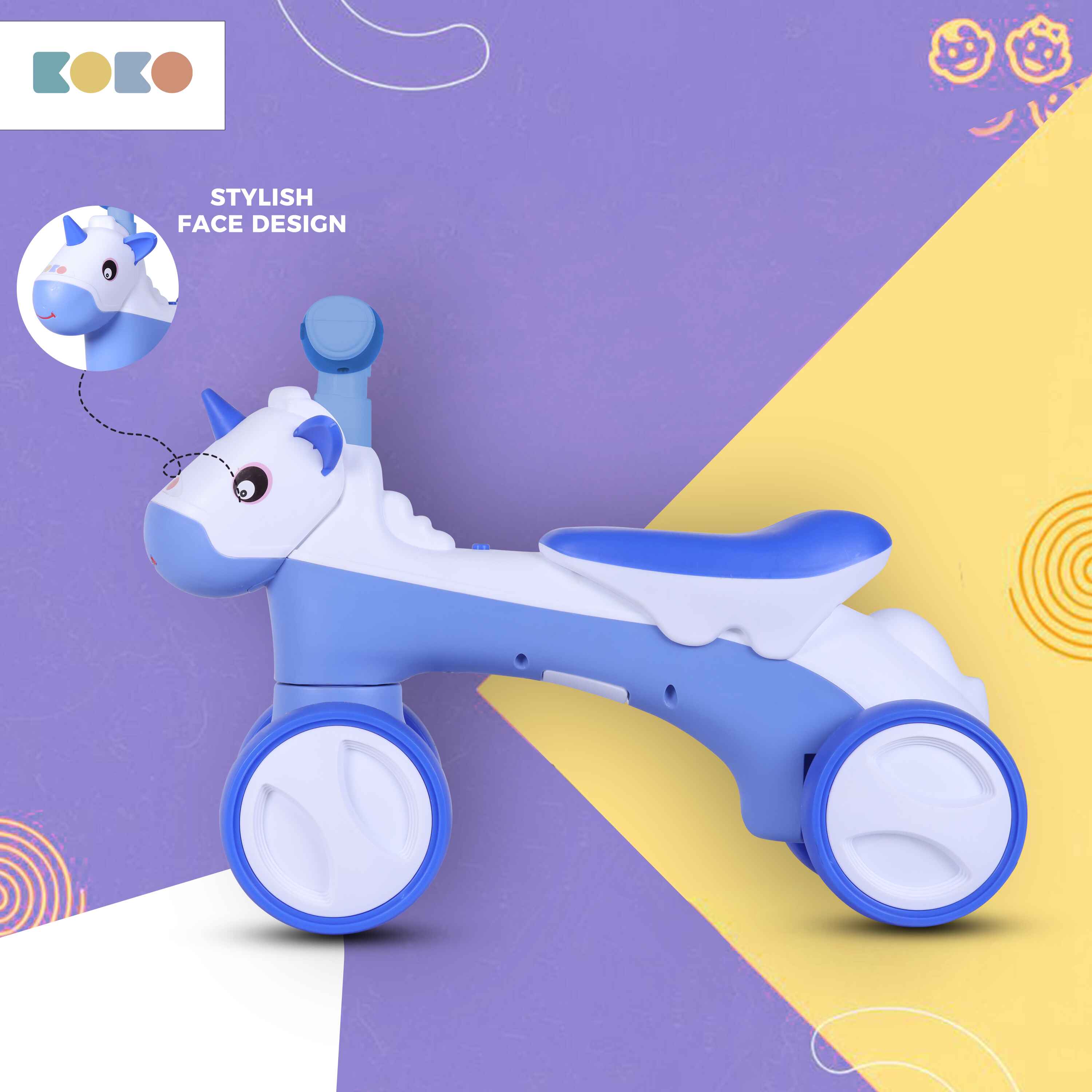 KOKO HURRICANE BALANCING CAR-BLUE